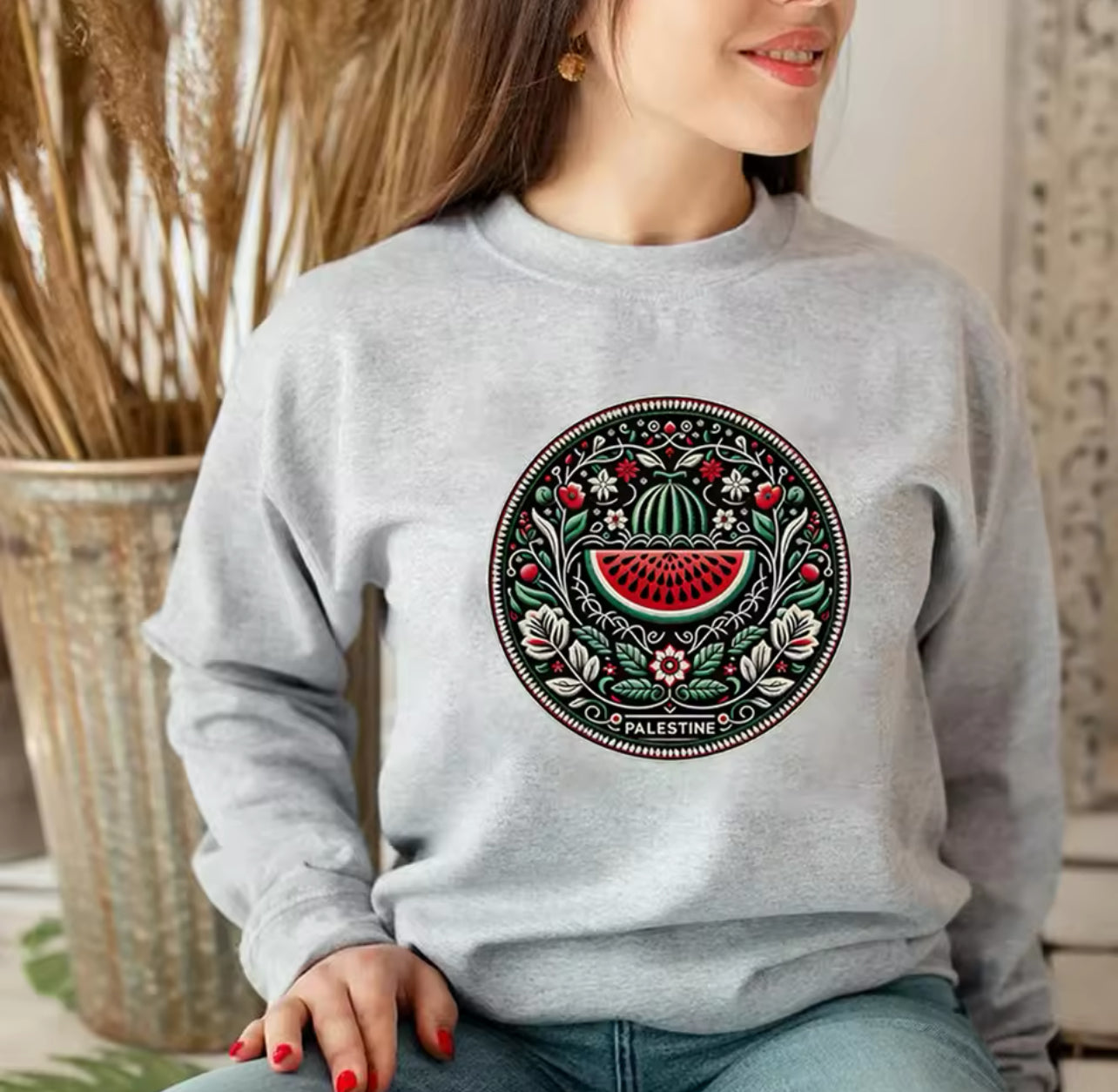 Watermelon Graphic Sweatshirt Aesthetic Fruit Shirt