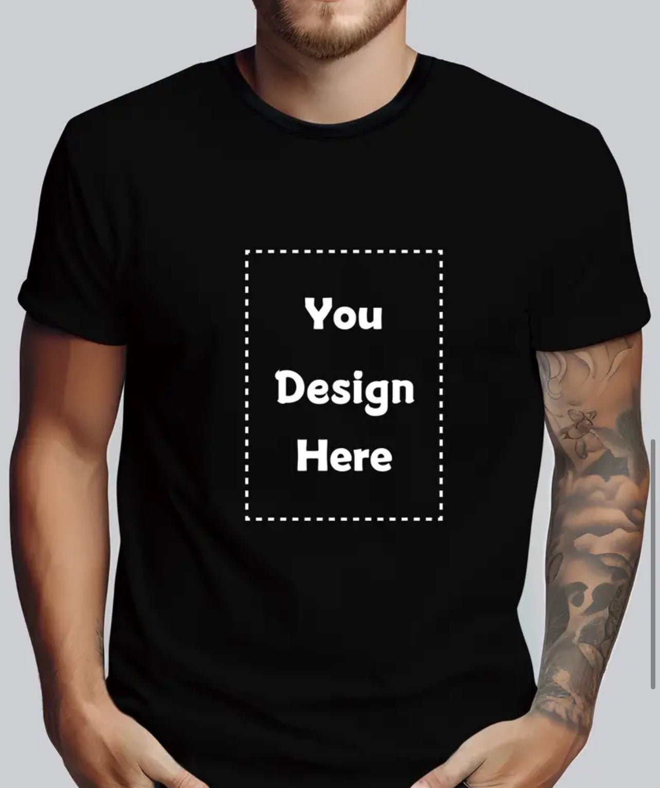 Customized Pattern Print Men's Fashionable Creative Top, Casual Short Sleeve Crew Neck T-shirt, Polo T-shirt Men's