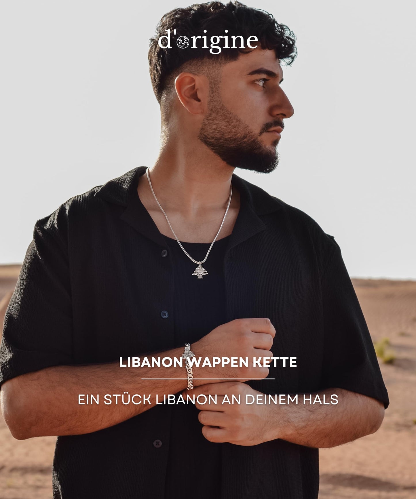 Libanon Zedernbaum Kette, für Herren