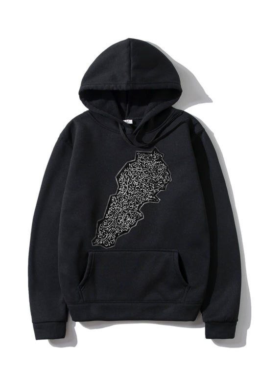 Lebanon map hoodie